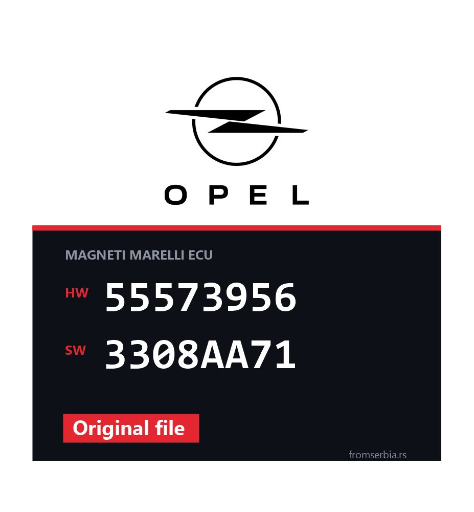 Opel Astra-H 55573956 3308AA71 original ECU file