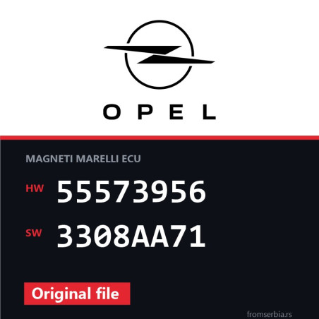 Opel Astra-H 55573956 3308AA71 original ECU file