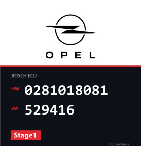 Opel Insignia 0281018081 529416 Stage1 tuning file