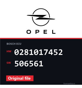 Opel Insignia 0281017452 506561 original ECU file