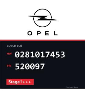 Opel Insignia 0281017453 520097 Stage1+++ tuning file