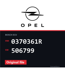 Opel Movano 0370361R 506799 original ECU file