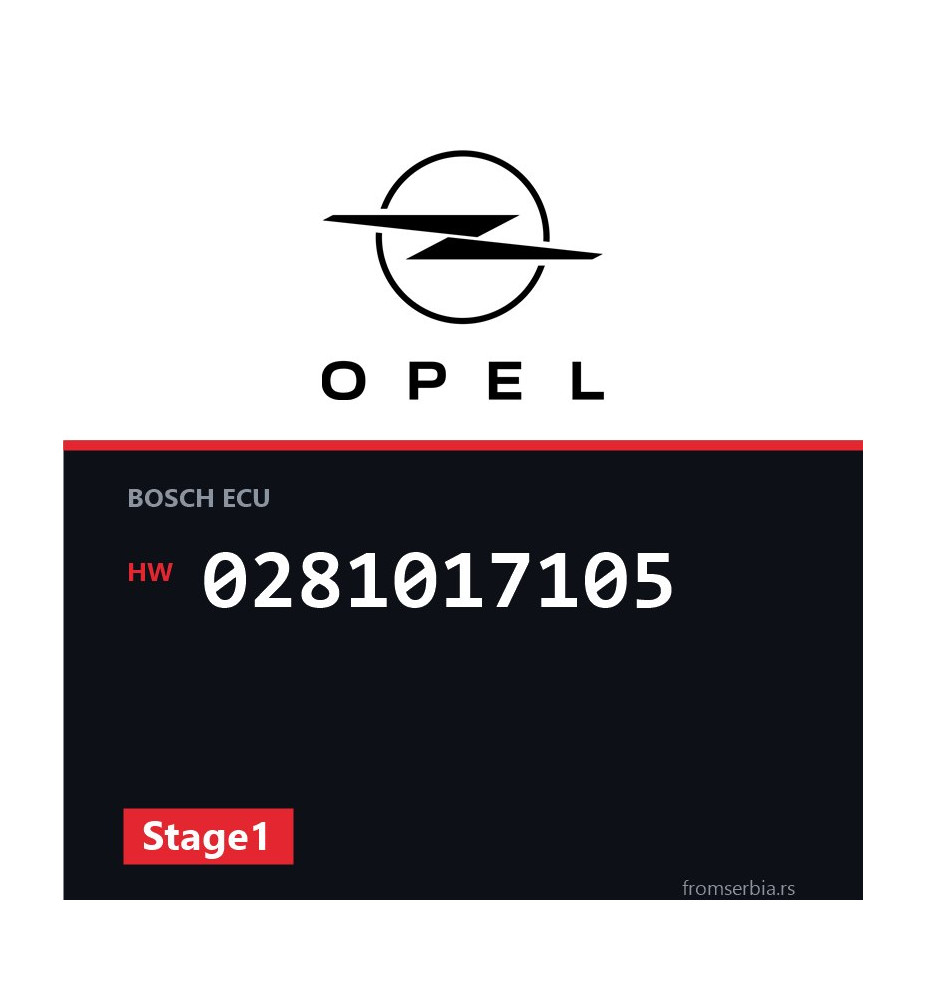Opel Insignia 0281017105 Stage1 tuning file