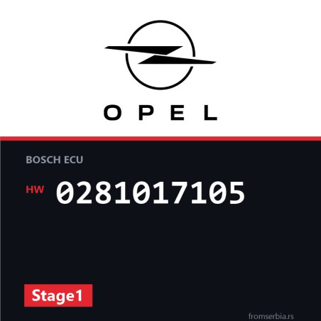 Opel Insignia 0281017105 Stage1 tuning file