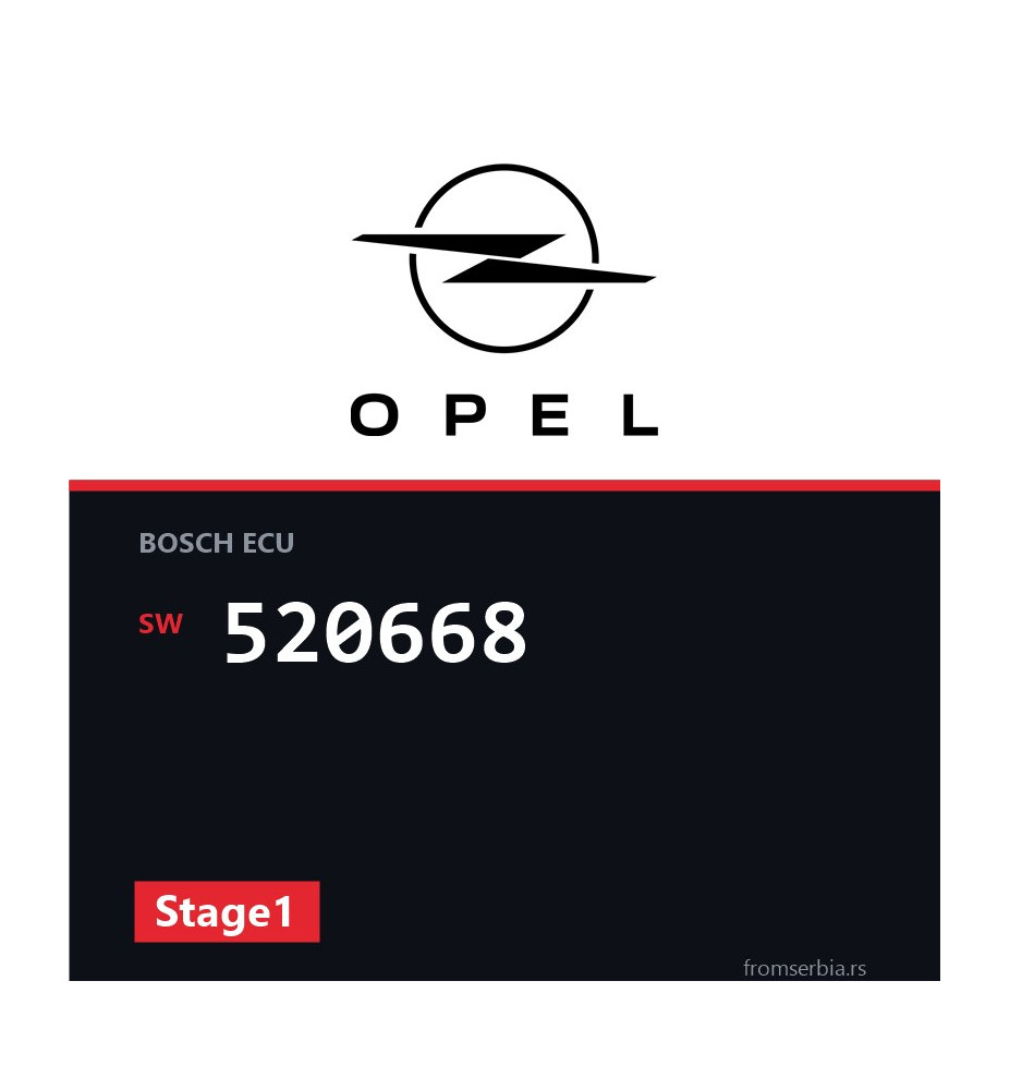 Opel Vivaro 520668 Stage1 tuning file