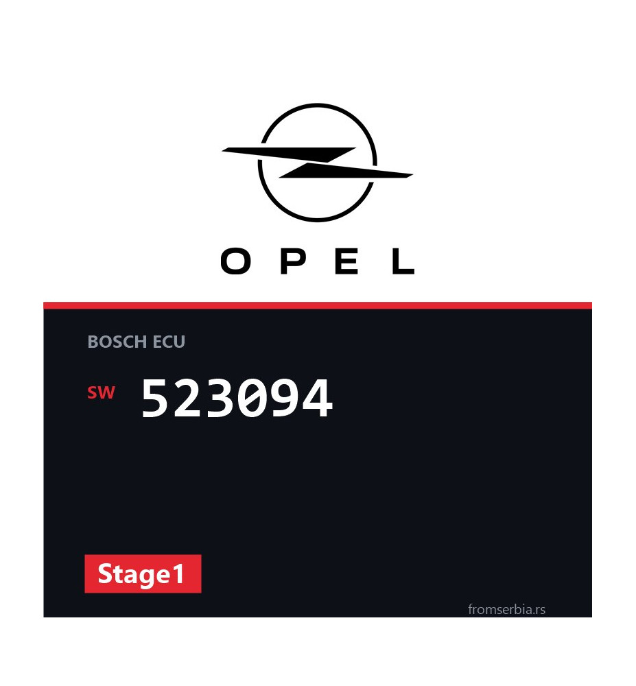 Opel Vivaro 523094 Stage1 tuning file