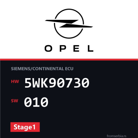 Opel Astra-F 5WK90730 010 Stage1 tuning file