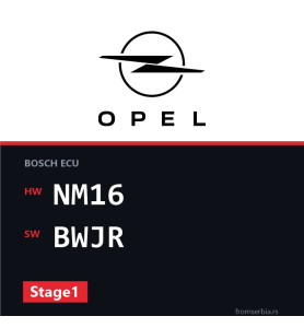 Opel Astra-G NM16 BWJR Stage1 tuning file