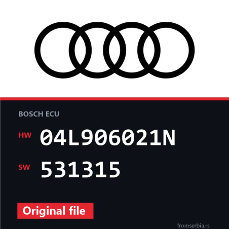 Audi A3 04L906021N 531315 original ECU file