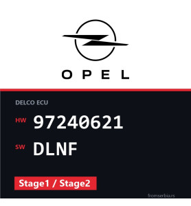 Opel Astra-G 97240621 DLNF Stage1 / Stage2 tuning file