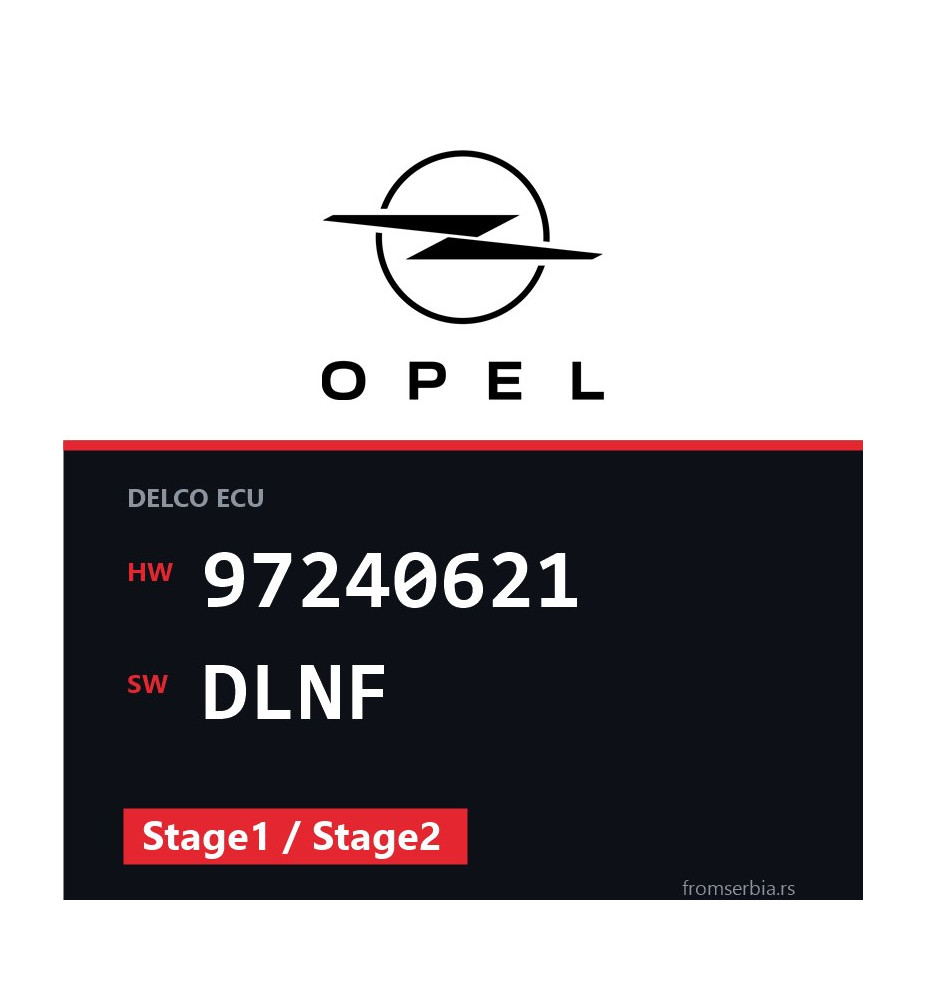 Opel Astra-G 97240621 DLNF Stage1 / Stage2 tuning file