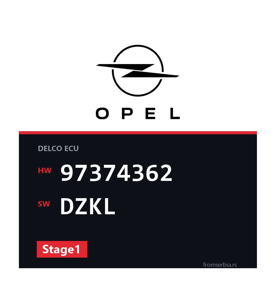 Opel Astra-G 97374362 DZKL Stage1 tuning file