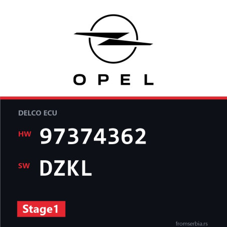 Opel Astra-G 97374362 DZKL Stage1 tuning file