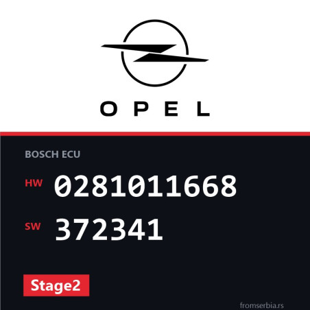 Opel Astra-G 0281011668 372341 Stage2 tuning file