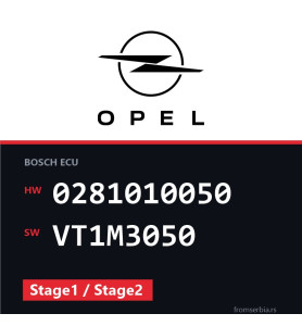 Opel Astra-G 0281010050 VT1M3050 Stage1 / Stage2 tuning file