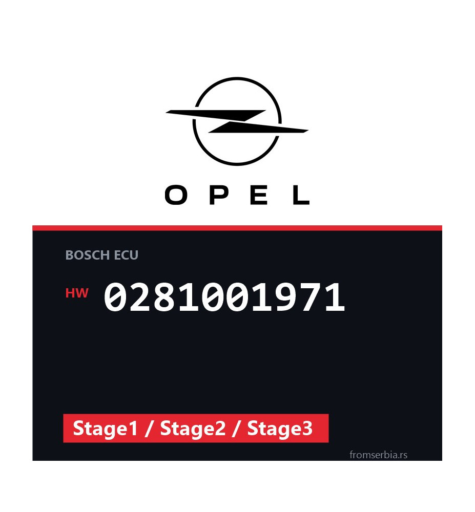 Opel Astra-G 0281001971 Stage1 / Stage2 / Stage3 tuning file