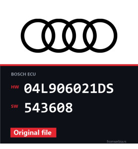Audi A3 04L906021DS 543608 original ECU file