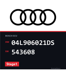 Audi A3 04L906021DS 543608 Stage1 tuning file