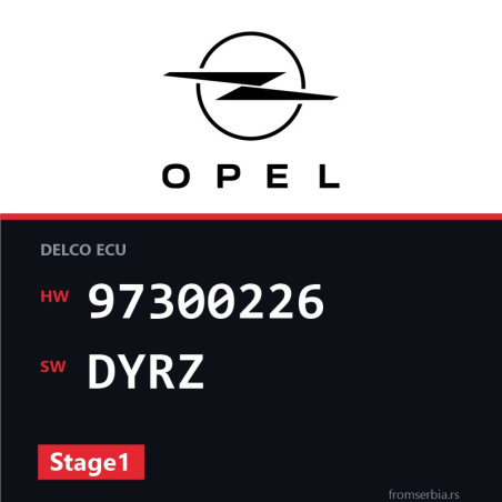 Opel Combo 97300226 DYRZ Stage1 tuning file