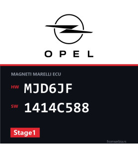 Opel Corsa MJD6JF 1414C588 Stage1 tuning file
