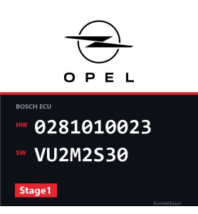 Opel Frontera 0281010023 VU2M2S30 Stage1 tuning file