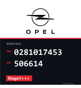 Opel Insignia 0281017453 506614 Stage1+++ tuning file