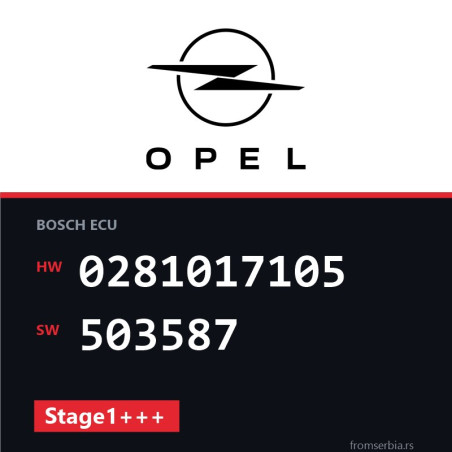 Opel Insignia 0281017105 503587 Stage1+++ tuning file