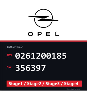 Opel 0261200185 356397 Stage1 / Stage2 / Stage3 / Stage4 file