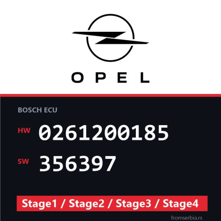 Opel 0261200185 356397 Stage1 / Stage2 / Stage3 / Stage4 file