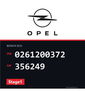 Opel Kadett 0261200372 356249 Stage1 tuning file