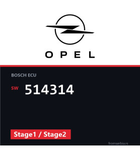 Opel Movano 514314 Stage1 / Stage2 tuning file