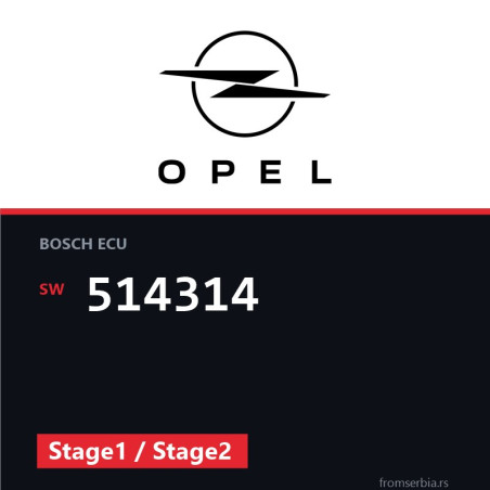 Opel Movano 514314 Stage1 / Stage2 tuning file