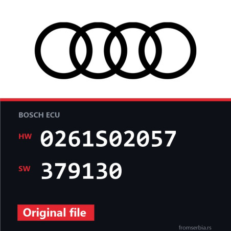 Audi A3 0261S02057 379130 original ECU file