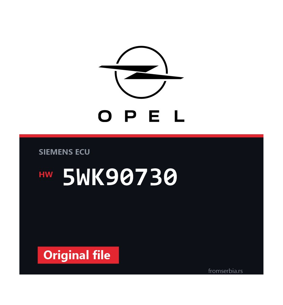 Opel Omega-B 5WK90730 original ECU file