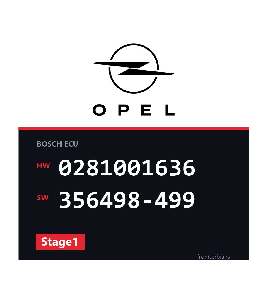 Opel Omega-B 0281001636 356498-499 Stage1 tuning file