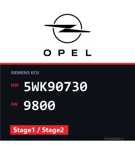 Opel Omega-B 5WK90730 9800 Stage1 / Stage2 tuning file