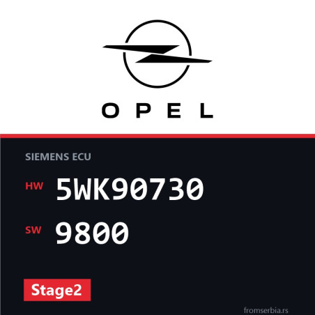 Opel Omega-B 5WK90730 9800 Stage2 tuning file