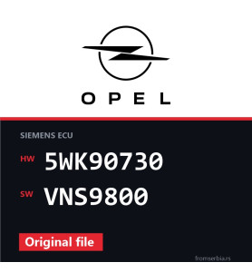 Opel Omega-B 5WK90730 VNS9800 original ECU file