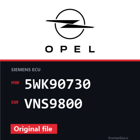 Opel Omega-B 5WK90730 VNS9800 original ECU file