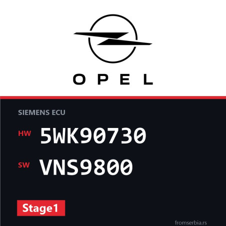 Opel Omega-B 5WK90730 VNS9800 Stage1 tuning file