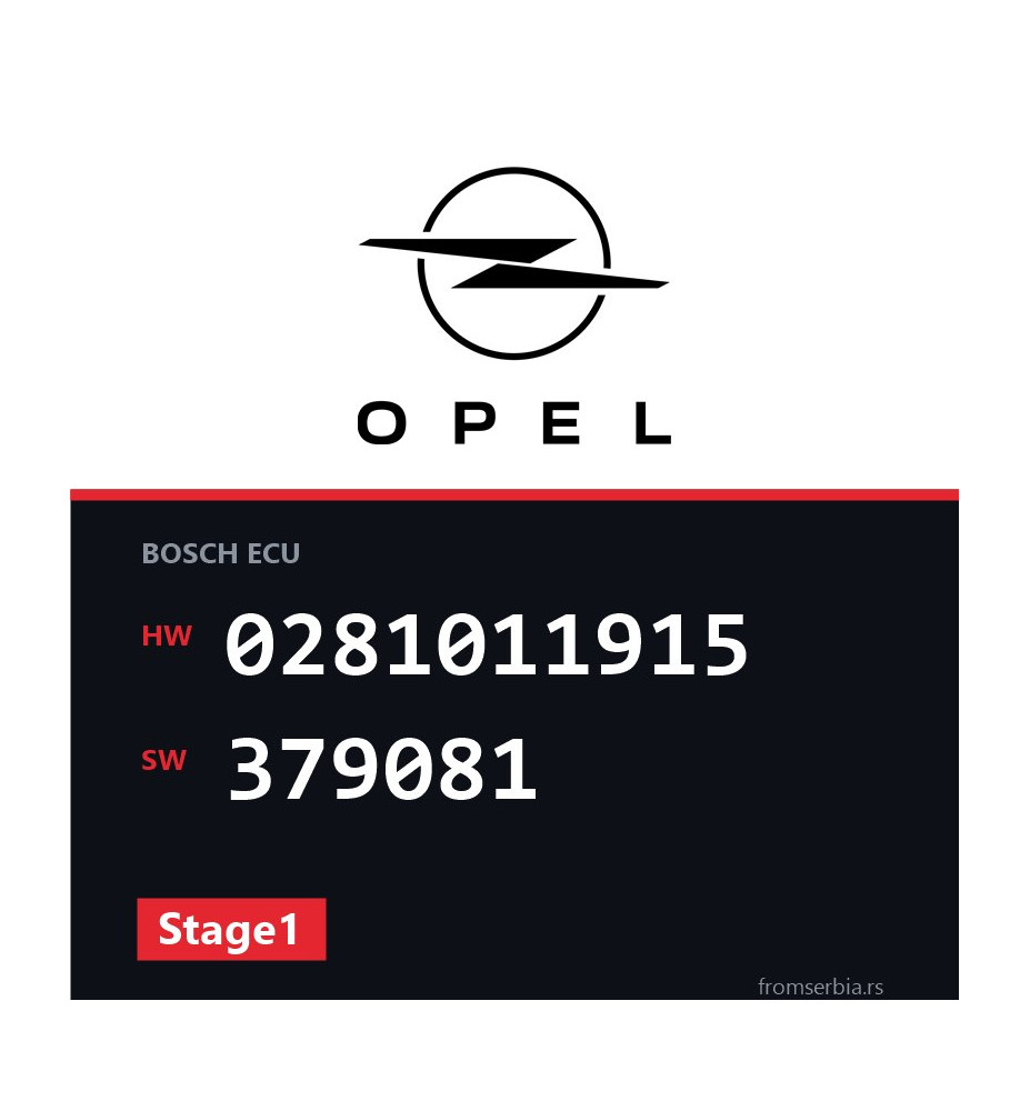 Opel Signum 0281011915 379081 Stage1 tuning file