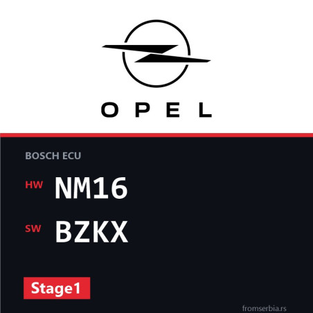 Opel Tigra NM16 BZKX Stage1 tuning file