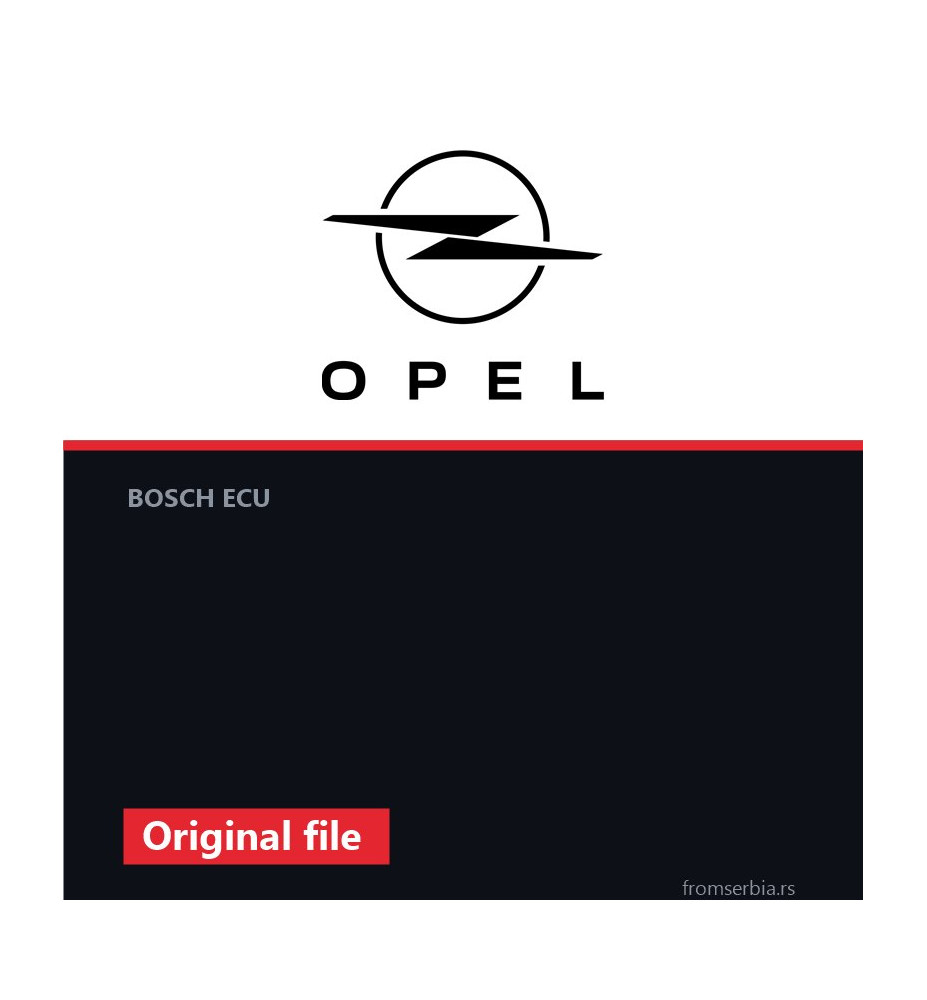 Opel Vectra original ECU file