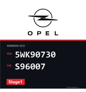 Opel Vectra-A 5WK90730 S96007 Stage1 tuning file