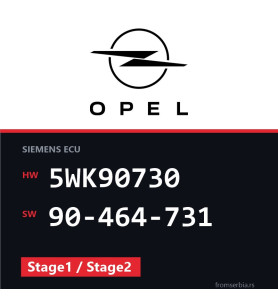 Opel Vectra-A 5WK90730 90-464-731 Stage1 / Stage2 tuning file