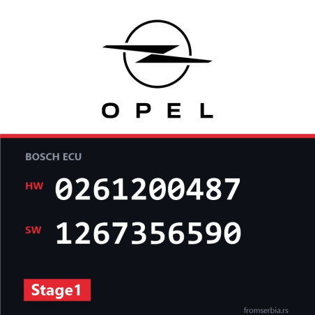 Opel Vectra-A 0261200487 1267356590 Stage1 tuning file