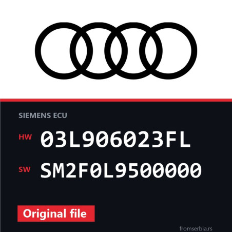Audi A3 03L906023FL SM2F0L9500000 original ECU file