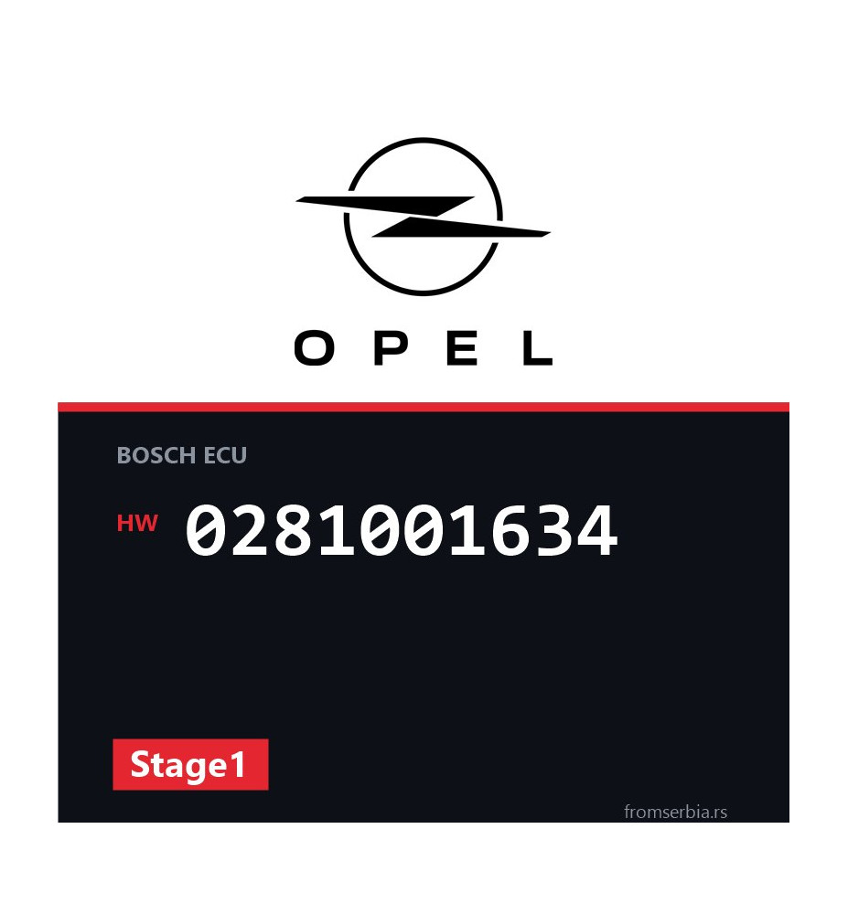 Opel Vectra-B 0281001634 Stage1 tuning file
