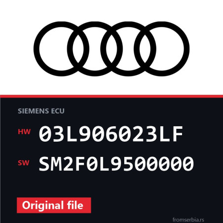 Audi A3 03L906023LF SM2F0L9500000 original ECU file