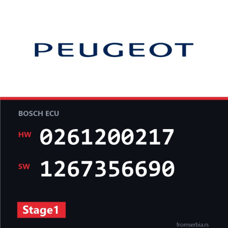 Peugeot 106 0261200217 1267356690 Stage1 tuning file